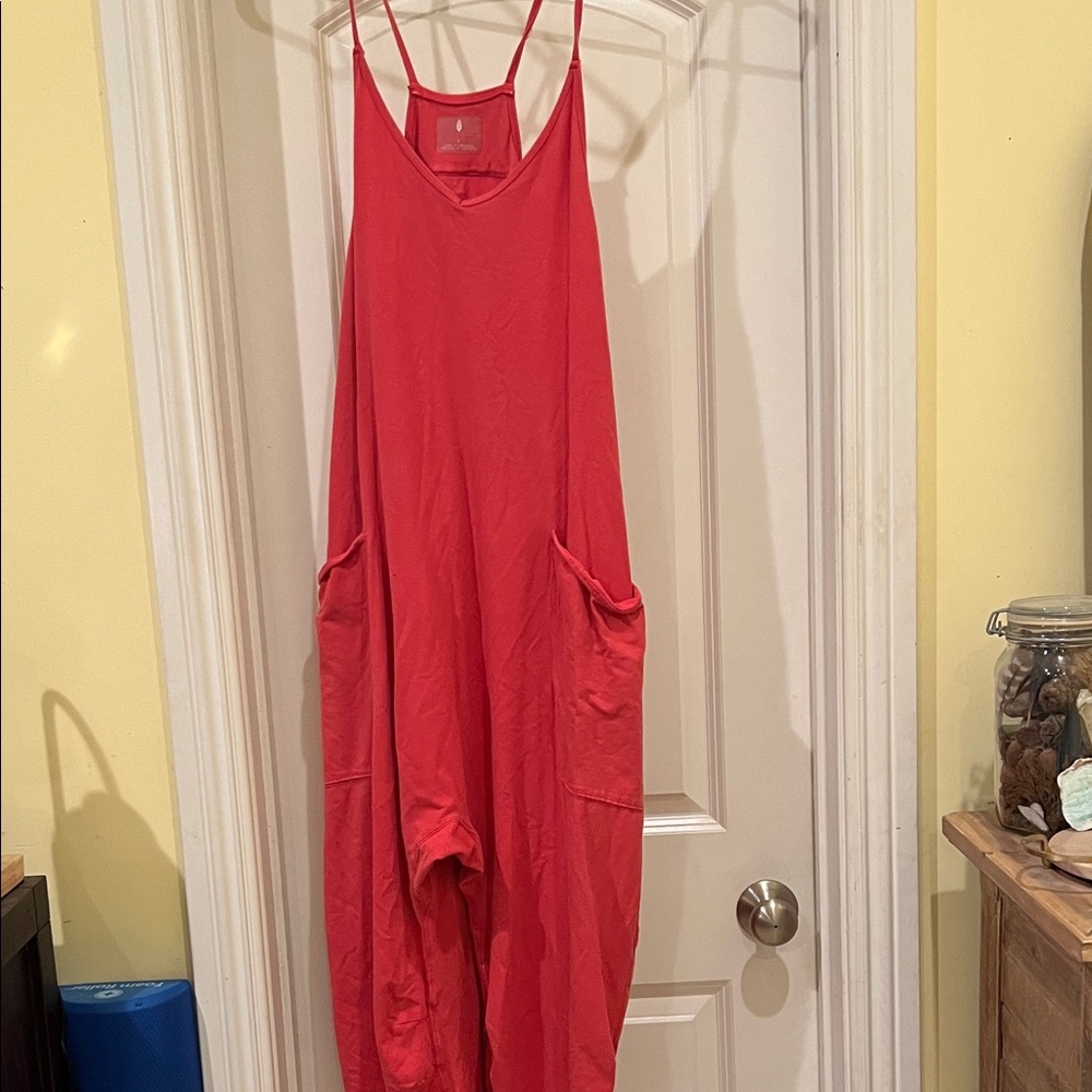 Free People Red Women's Onesie